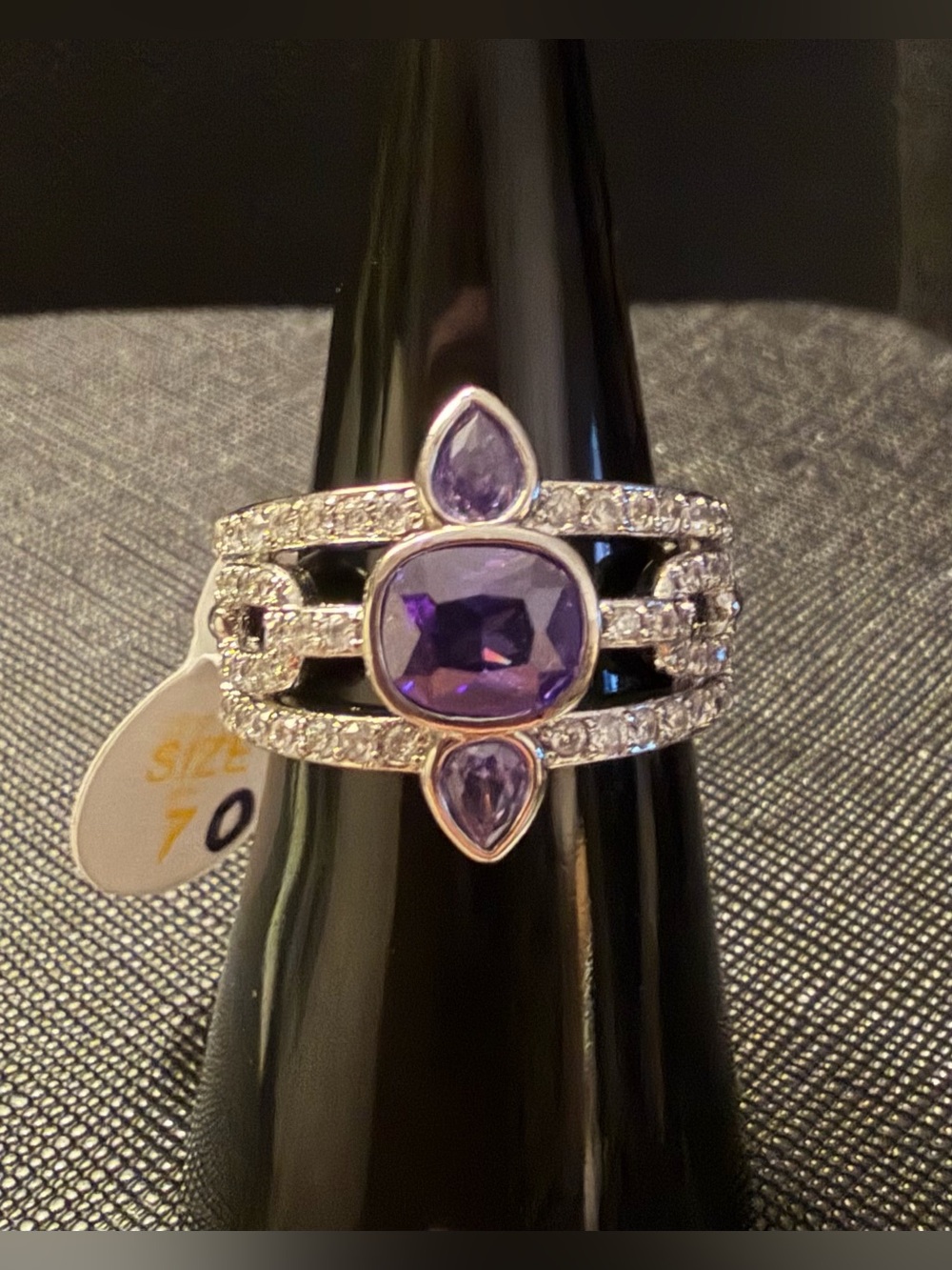 NWT BP Bomb Party Purple Amethyst ring Size 7